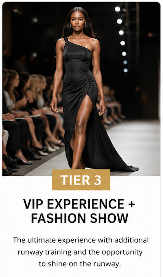 Tier 3 - VIP Experience + Plus Fashion Show