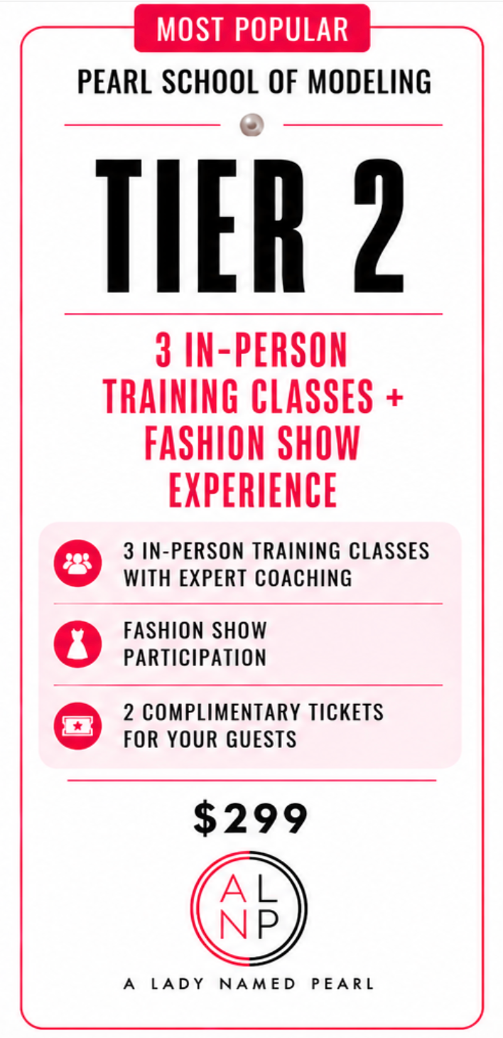 Tier 2 - In-Person Training + Fashion Show